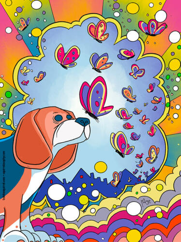 Buster - Peter Max style