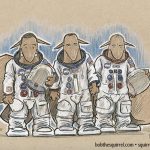 Apollo 11 crew - Neil Armstrong, Michael Collins and Buzz Aldrin